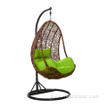 Rattan Cane Furniture Metal Egg Hanging Swing Chair